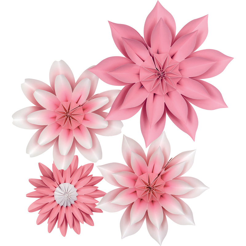 PINK BLOSSOMS PAPER FLOWERS