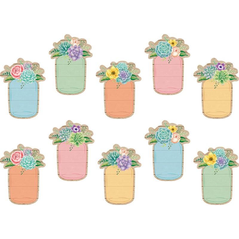 RUSTIC BLOOM MASON JARS ACCENTS