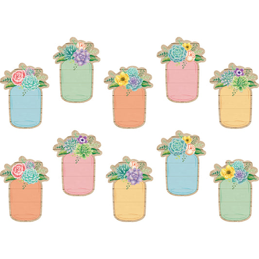 RUSTIC BLOOM MASON JARS ACCENTS