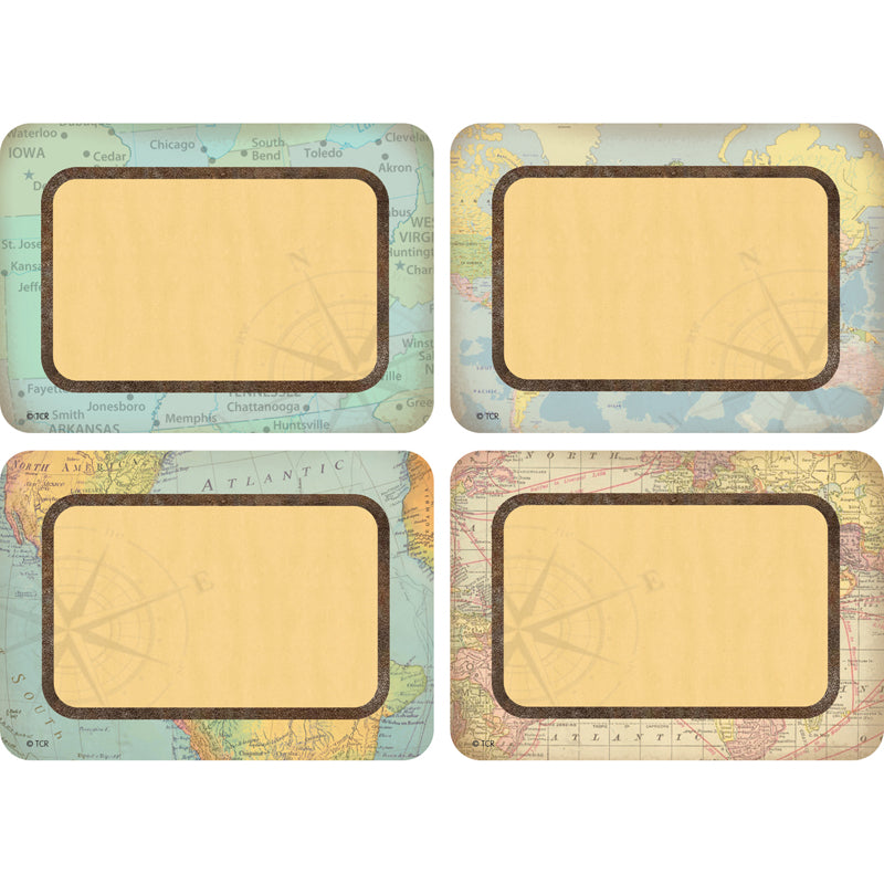 (6 PK) TRAVEL THE MAP NAME TAGS/