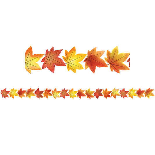 FALL LEAVES DIE CUT BORDER TRIM