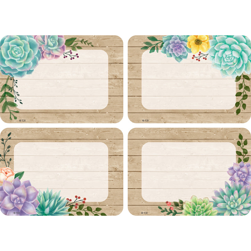 RUSTIC BLOOM NAME TAGS/LABELS