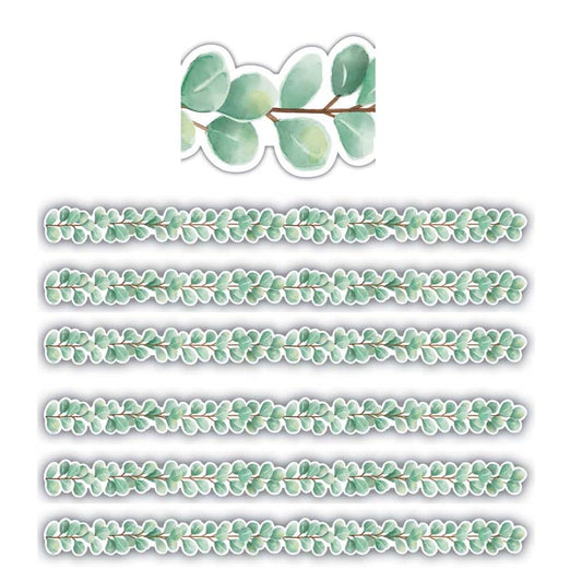 (6 PK) EUCALYPTUS DIE CUT BORDER