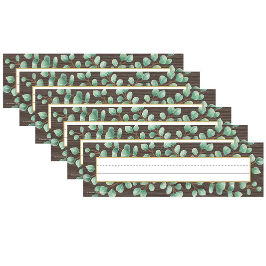 (6 PK) EUCALYPTUS FLAT NAME PLATES