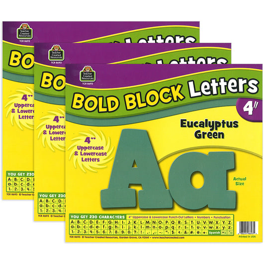 (3 PK) EUCALYPTUS 4IN BOLD BLOCK