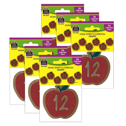 (6 PK) APPLES CALENDAR DAYS