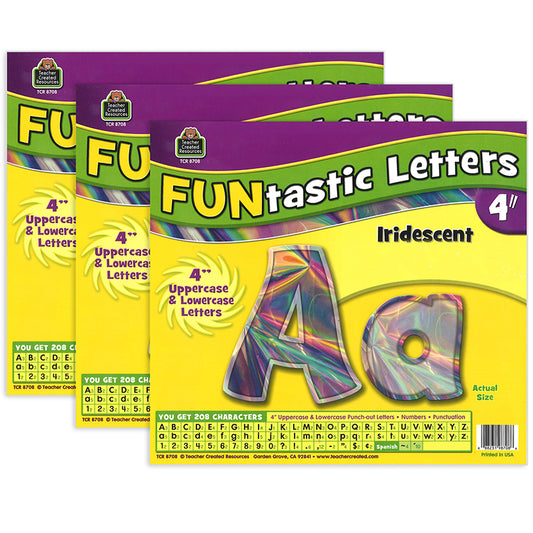 (3 PK) IRIDESCENT FUNTASTIC 4IN