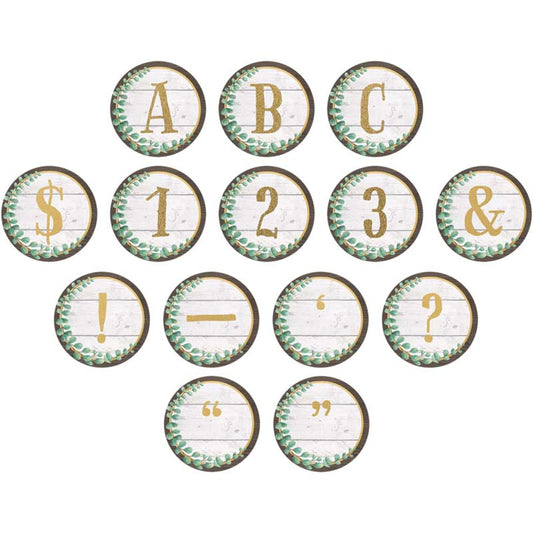 EUCALYPTUS CIRCLE LETTERS
