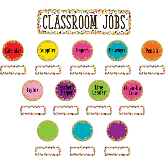 CONFETTI CLASSROOM JOBS MINI BB ST