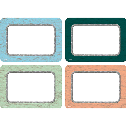 (6 PK) PAINTED WOOD NAMETAG & LABEL