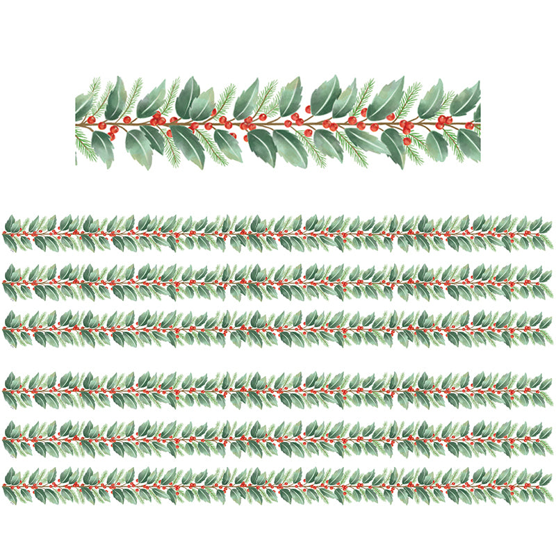 (6 PK) HOLLY DIE CUT BORDER TRIM