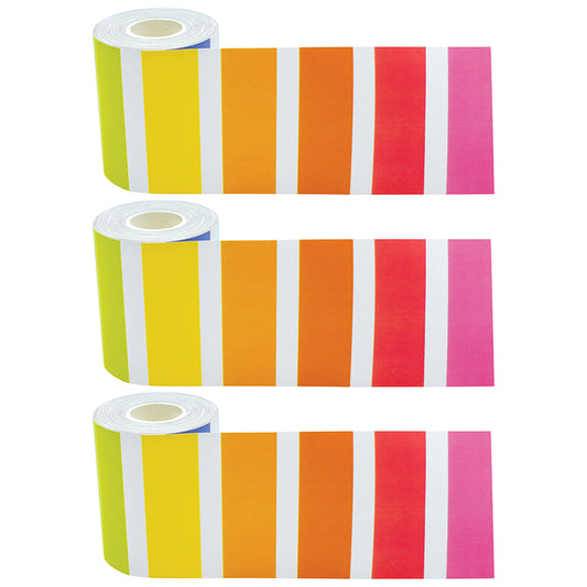 (3 PK) COLORFUL STRIPES ROLLED