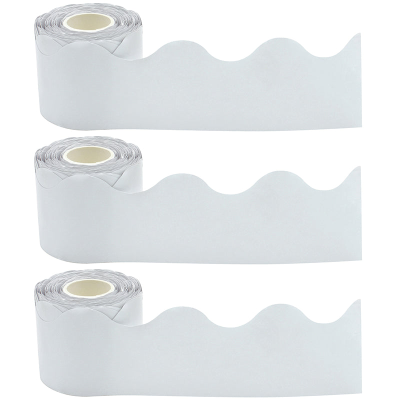 (3 PK) WHITE SCALLOPED ROLLED BORDR