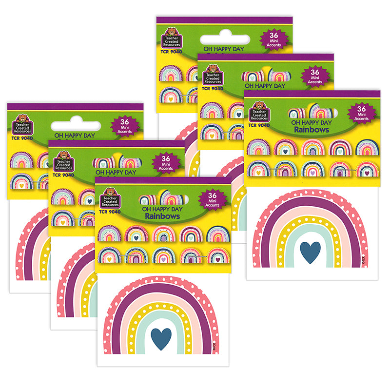 (6 PK) OH HAPPY DAY RAINBOWS MINI