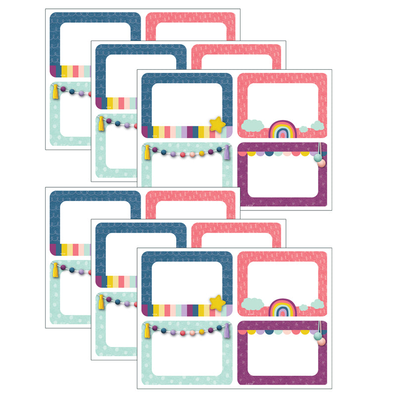 (6 PK) OH HAPPY DAY NAME TAGS/