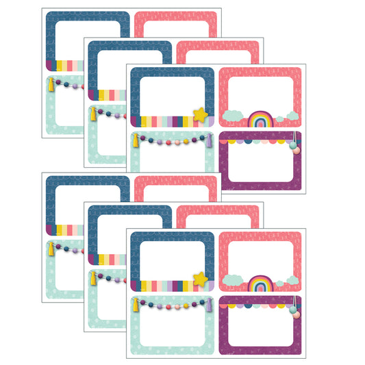 (6 PK) OH HAPPY DAY NAME TAGS/