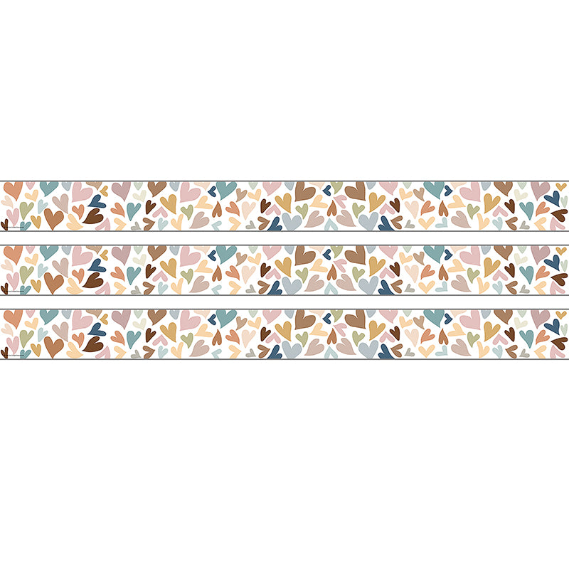 (3 EA) HEARTS ROLLED BORDER TRIM