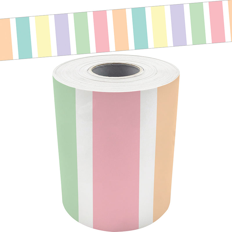 PASTEL POP STRIPES ROLLED BORDER