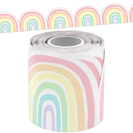 RAINBOWS DIE-CUT ROLLED BORDER TRIM