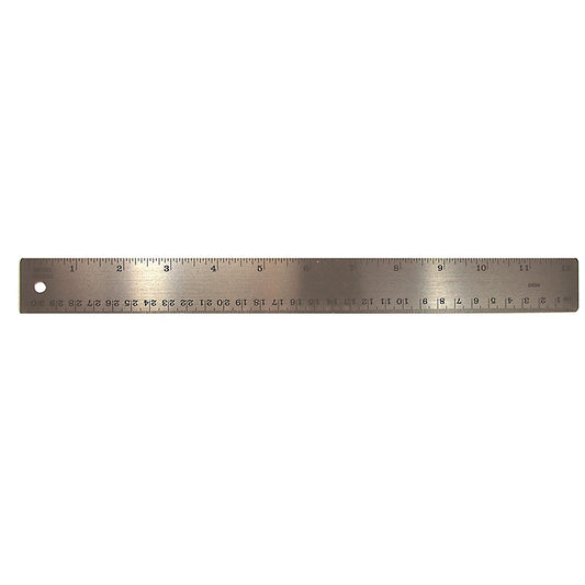 STAINLESS STEEL 12IN RULER