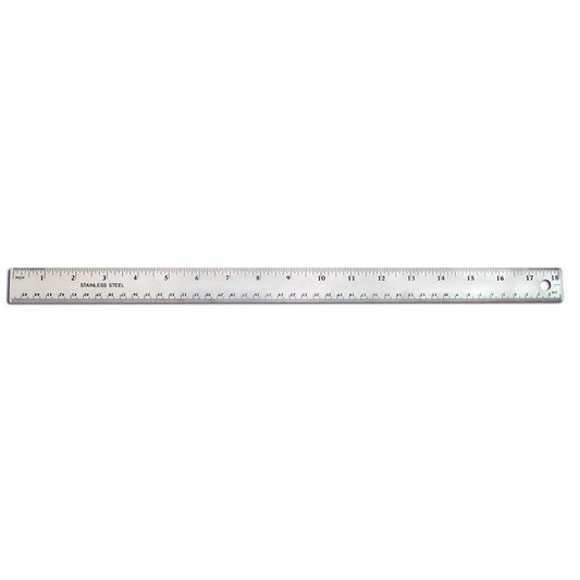 18IN STAINLESS STEEL RULER