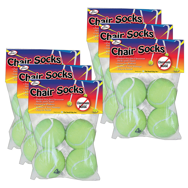 (6 PK) CHAIR SOCKS 4 CT. POLYBAG