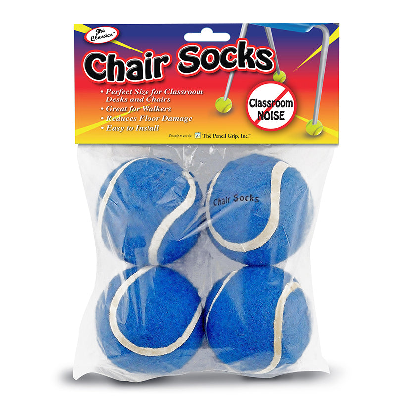 CHAIR SOCKS BLUE 4PK