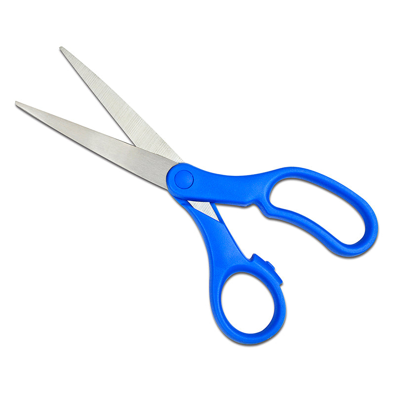 SCISSORS 8IN BLUE HANDLE