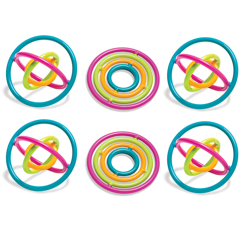 (6 EA) GYROBI PLSTC RING FIDGET TOY