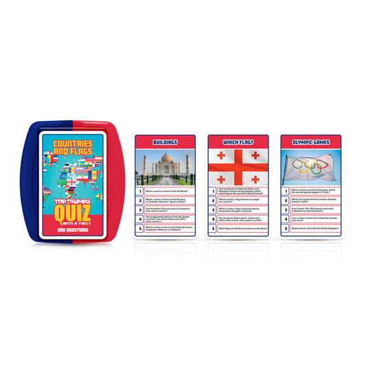 COUNTRIES AND FLAGS TOP TRUMPS QUIZ