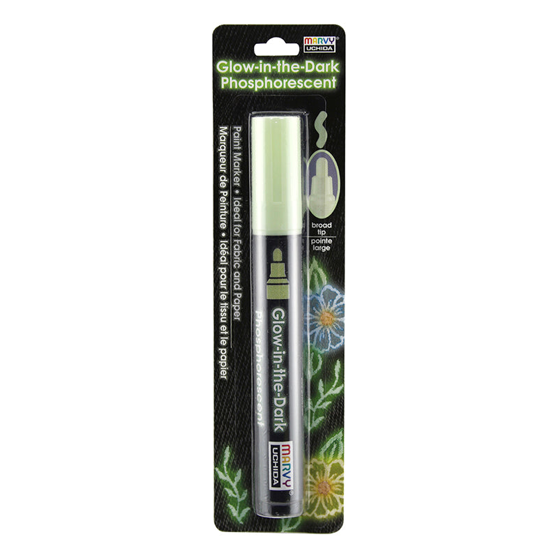 GLOW IN DARK GREEN FABRIC MARKER
