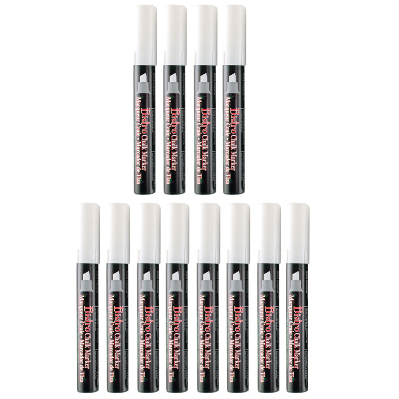(12 EA) BISTRO SINGLE WHT MARKER