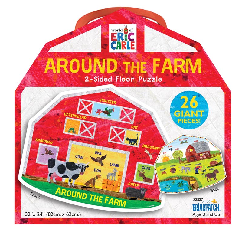 AROUND THE FARM 2-SIDE FLOOR PUZZLE