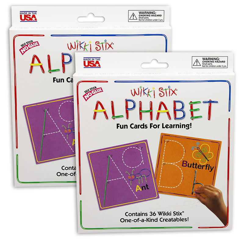 (2 EA) WIKKI STIX ALPHABET CARDS