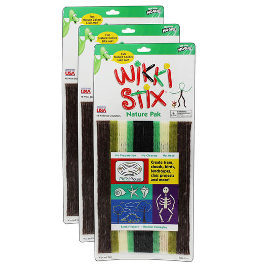 (3 EA) WIKKI STIX NATURE COLORS