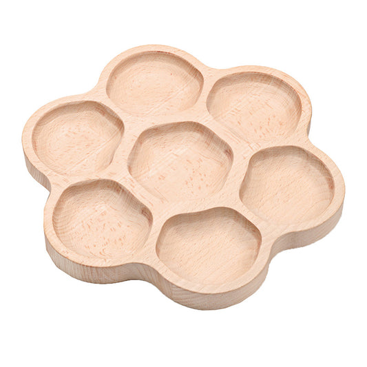 NATURAL FLOWER TRAY 6-SECTION