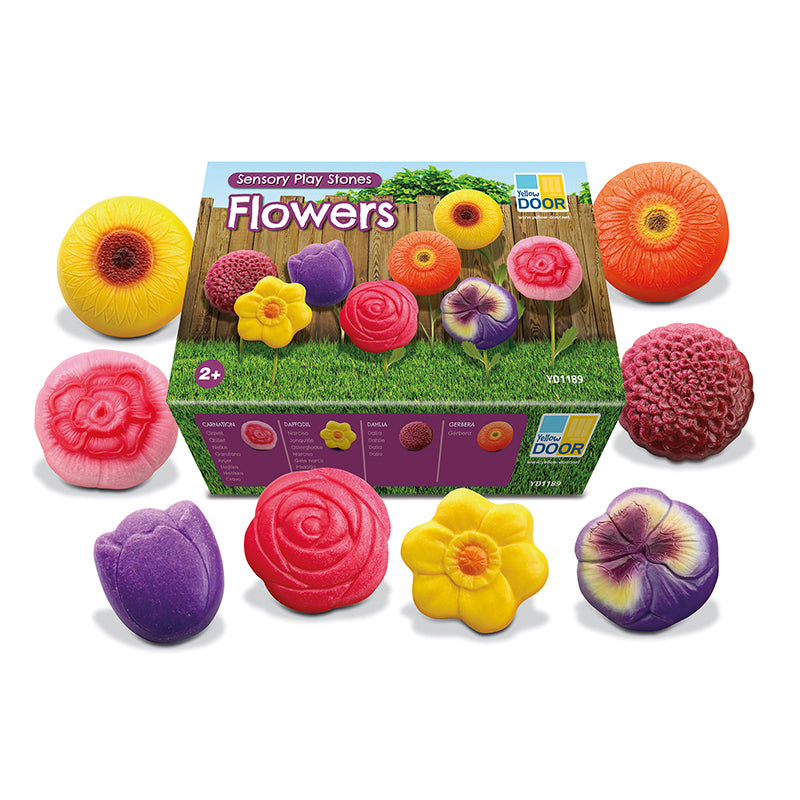 SENSORY PLAY STONES FLOWERS