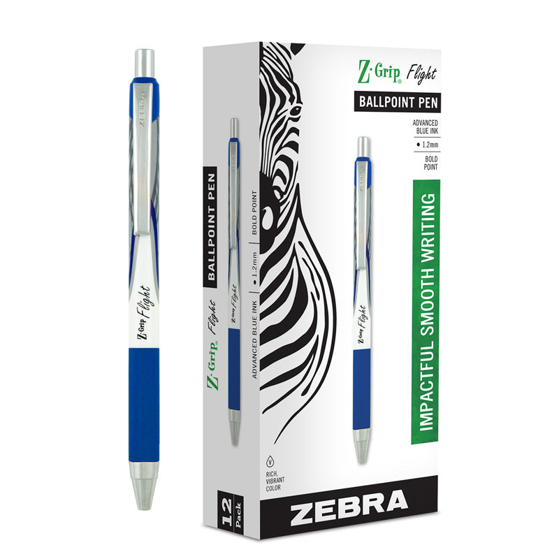 Z-GRIP FLIGHT PENS BLUE DOZEN