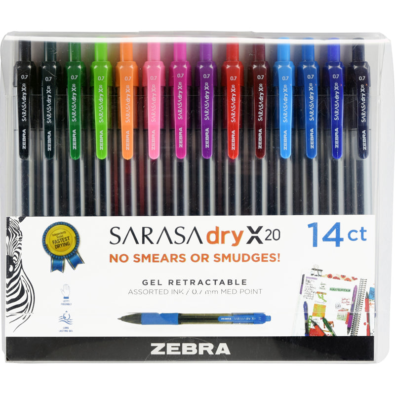 SARASA GEL RETRACTABLE GEL PENS